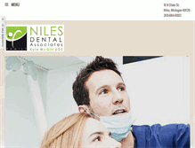 Tablet Screenshot of nilesdental.com